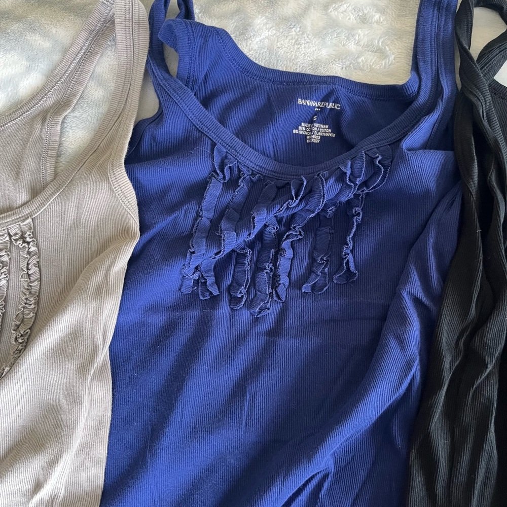 Banana Republic Ruffle Tank Tops - Picture 2 of 8